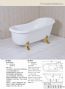 acrylic luxury bathtub